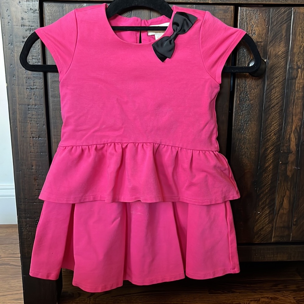Girls Pink Kate Spade Tiered Dress - Size 5